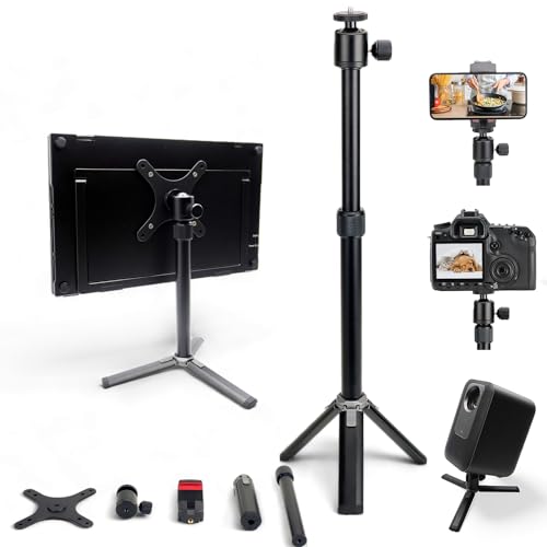 黒 三脚型モニター 設置・折りたたみ収納が簡単にできる三脚式モニタースタンドを発売